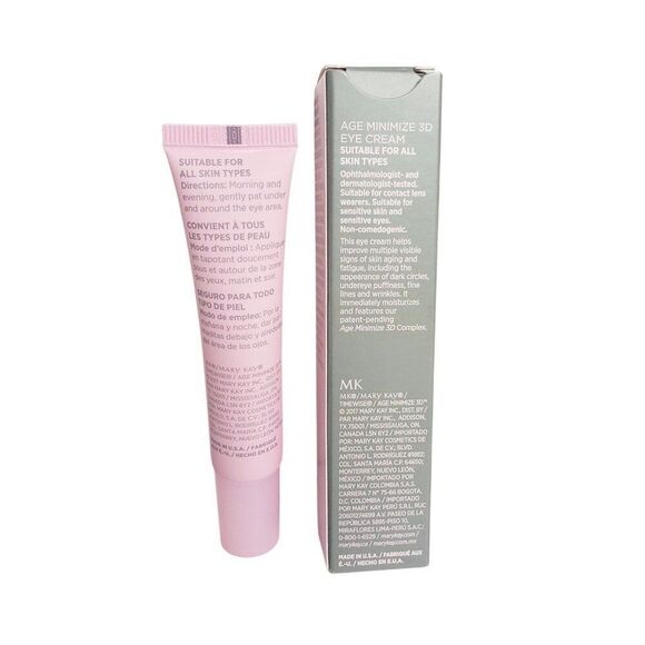 Mary Kay TimeWise Age Minimize 3D Eye Cream 0.5 Oz / 14g For All Skin Types - Picture 2 of 6